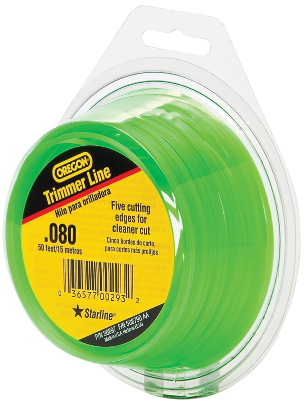 Oregon 619767/36897 Trimmer Line, 0.08 in Dia, 50 ft L, Co-Polymer
