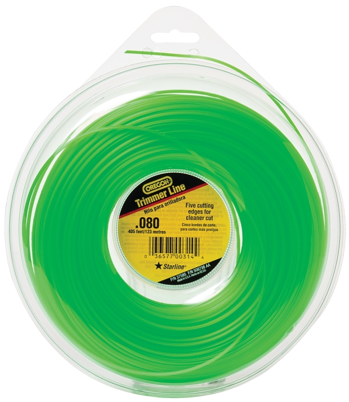 Oregon 619772/37585 Trimmer Line, 0.08 in Dia, 405 ft L, Co-Polymer