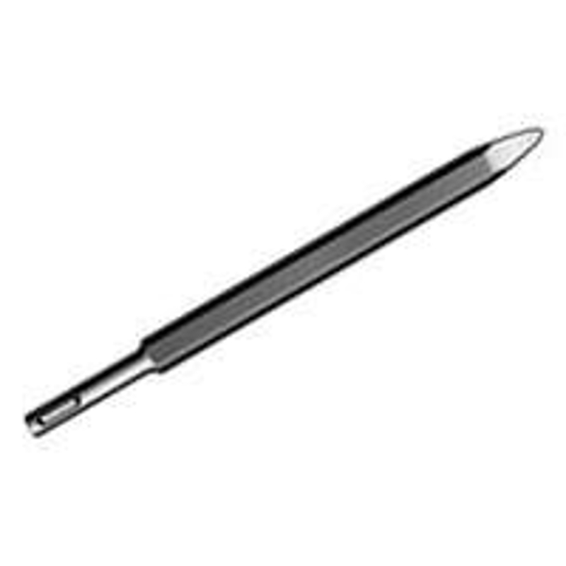Bosch HS1415 Chisel Hammer Bit, 1/2 in Dia, 10 in OAL, 3/8 in Dia Shank, SDS Plus Shank