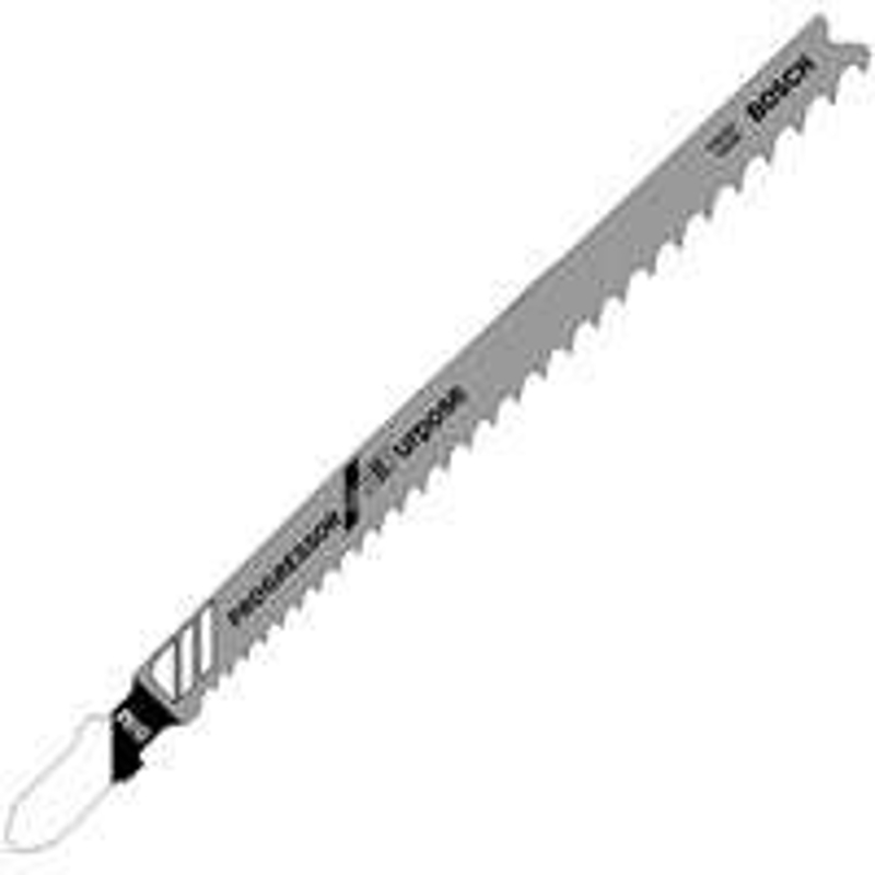 Bosch T345XF Jig Saw Blade, 0.39 in W, 5-1/4 in L, 5/10 TPI