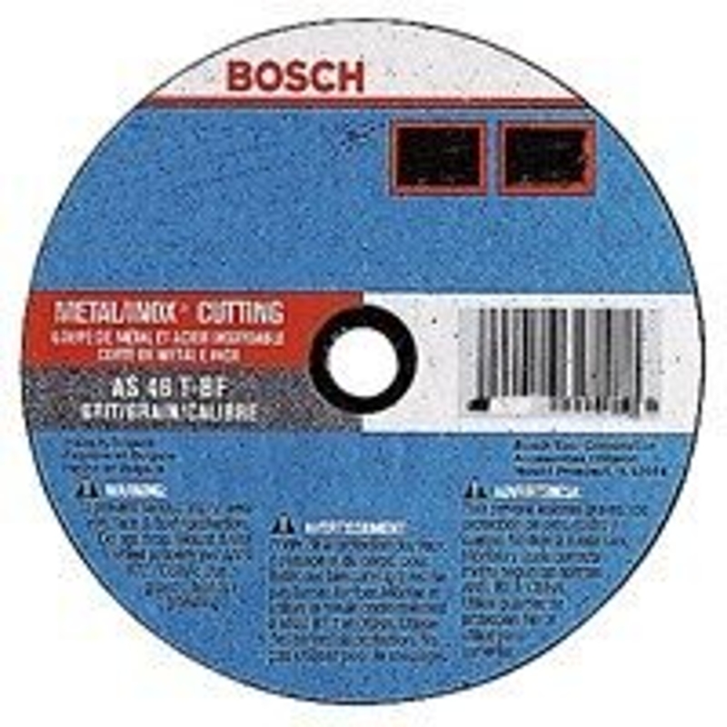 Bosch CWDG1M415 Cut-Off Wheel, 4 in Dia, 0.045 in Thick, 5/8 in Arbor, 46 Grit, Aluminum Oxide Abrasive