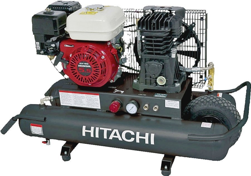 Metabo HPT EC2510E Gas-Powered Air Compressor, Tool Only, 8 gal Tank, 5.5 hp, 116 to 145 psi Pressure, 9.3 cfm Air