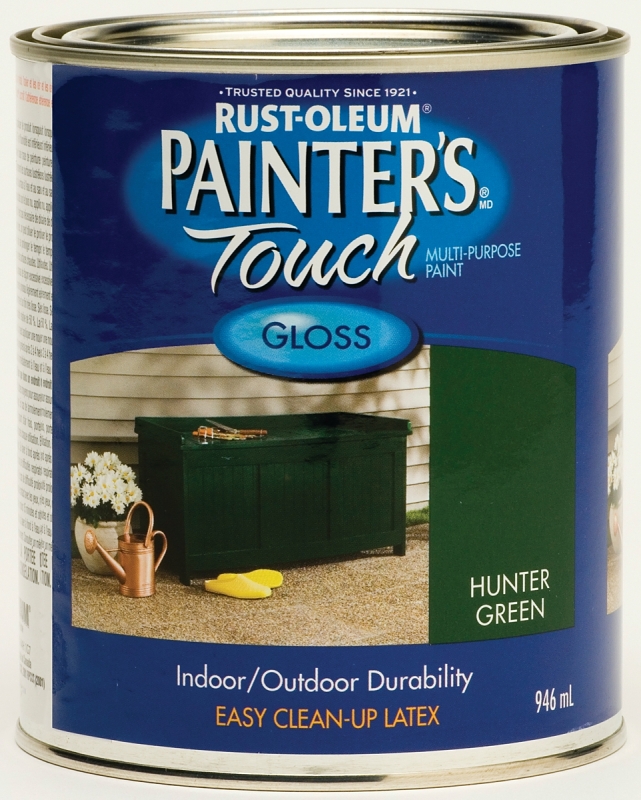 RUST-OLEUM Painter's Touch 254846 Brush-On Paint, Gloss, Hunter Green, 946 mL