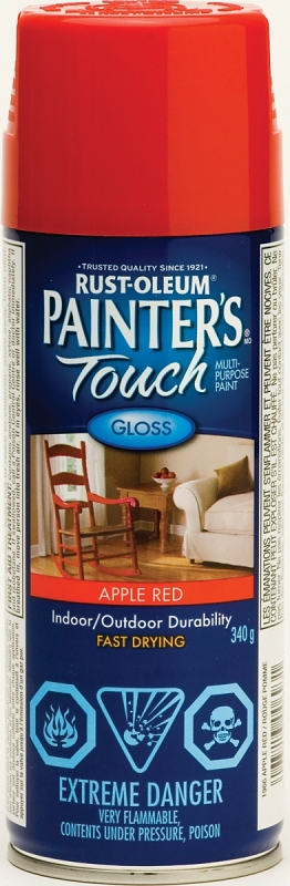 Rust-Oleum N1966830 Spray Paint, Apple Red, 340 g, Can