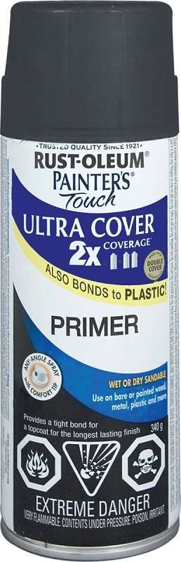 Rust-Oleum 268069 Ultra Cover Primer, Black, Flat, 340 g