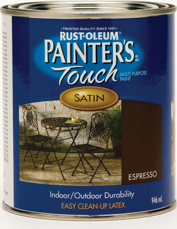 RUST-OLEUM Painter's Touch 242834 Brush-On Paint, Satin, Espresso, 946 mL
