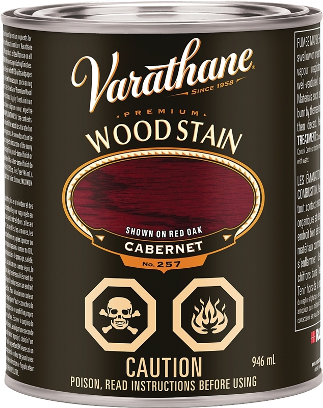 Varathane Y215324 Premium Stain, Cabernet, Liquid, 946 mL