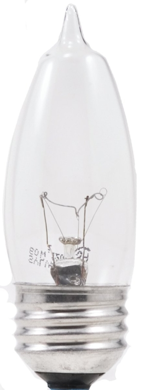 Sylvania 13651 Incandescent Lamp, 40 W, B10 Lamp, Medium Lamp Base, 372 Lumens, 2850 K Color Temp, 1500 hr Average Life