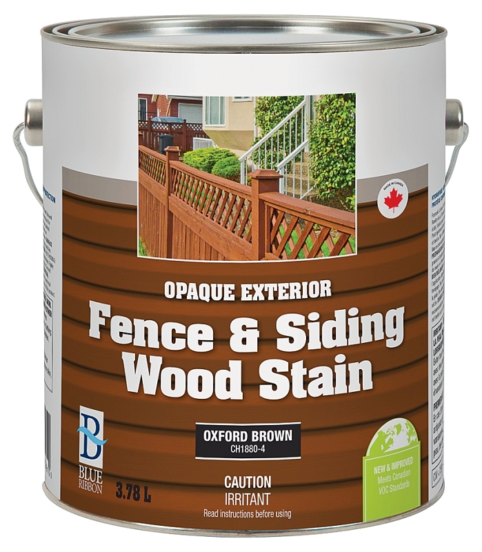 UCP Paints CH1880-4 Exterior Stain, Opaque, Oxford Brown, Solid