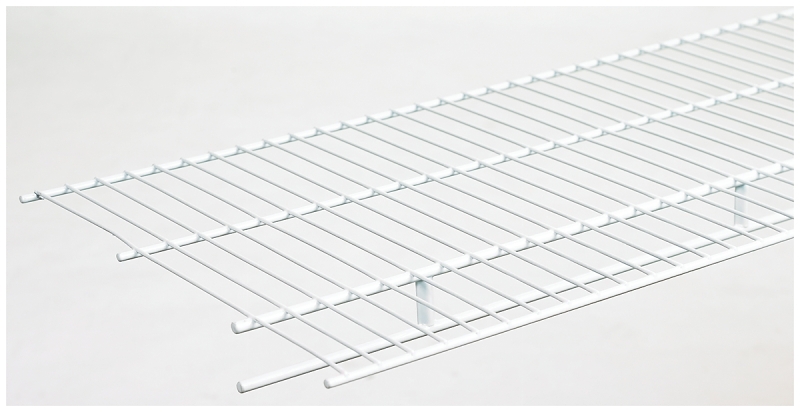 ClosetMaid 1361 Wire Shelf, 60 lb, 1-Level, 12 in L, 72 in W, Steel, White