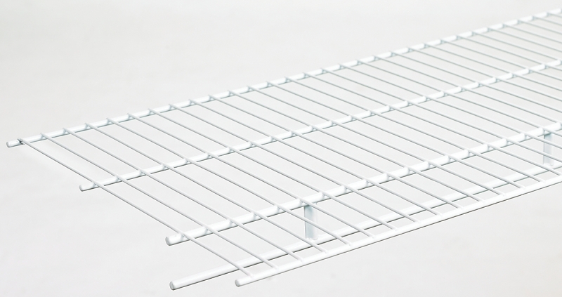 ClosetMaid 37305 Wire Shelf, 100 lb, 1-Level, 16 in L, 144 in W, Steel, White