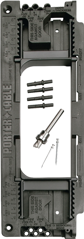 PORTER-CABLE 59370 Door Hinge Template, Plastic/Steel
