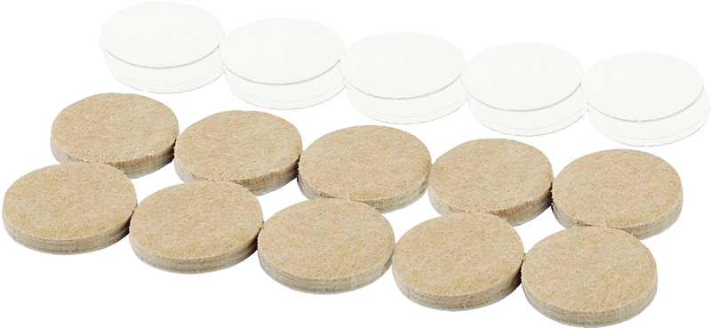 Shepherd Hardware 9931 Furniture Pad, Felt, Beige, 3/4 in Dia, Round