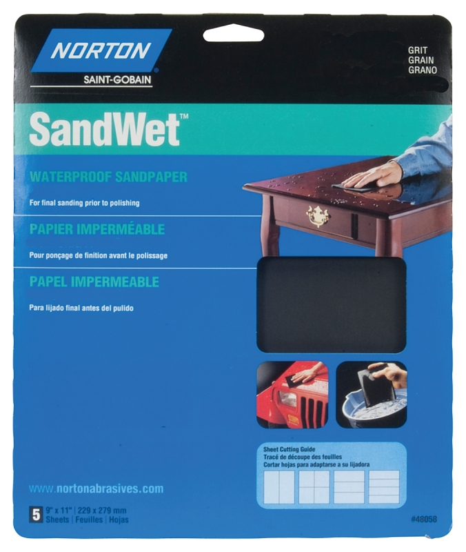 SANDPAPER W/D SF 400GRT 9X11IN