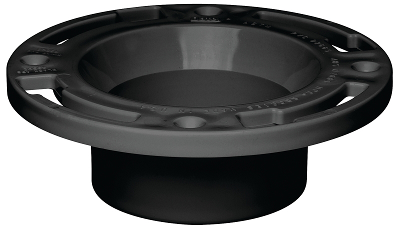 Oatey 43508 Closet Flange, 3 in Connection, ABS, Black, For: 3 in SCH 40 DWV Pipes