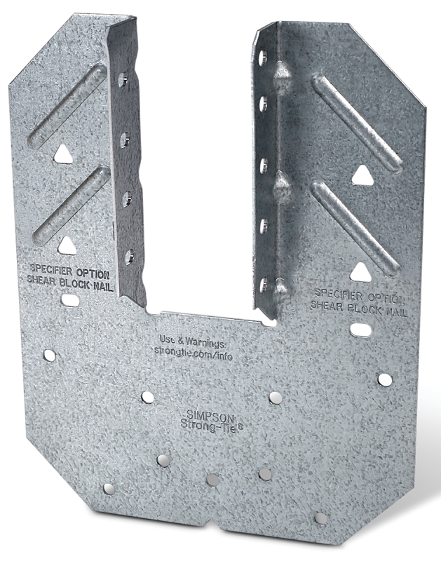 Simpson Strong-Tie H10A Hurricane Tie, 5 in L, 6-1/4 in W, Steel, Galvanized, Fastening Method: Nail