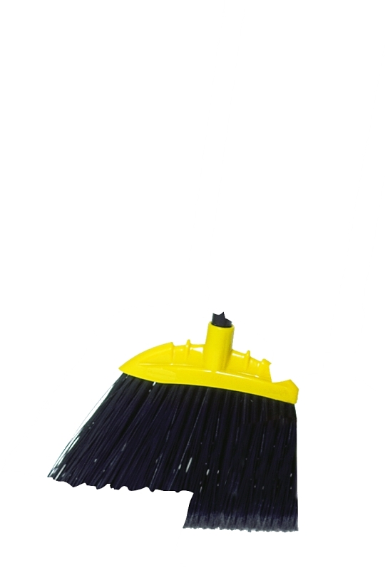 Rubbermaid FG637400BLA Lobby Broom, 7-1/2 in Sweep Face, 5 in L Trim, Polypropylene Bristle, Black Bristle, 35 in L