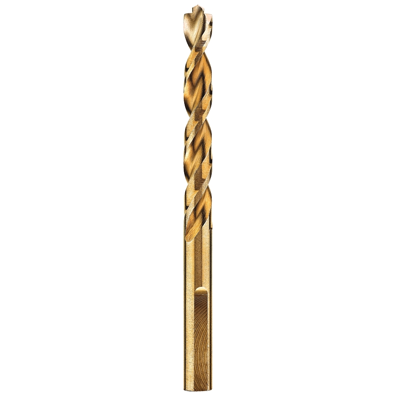 DeWALT DWA1212 Drill Bit, 3/16 in Dia, 3-1/2 in OAL, Parabolic Flute, 3-Flat Shank