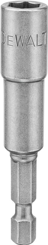 DeWALT DW2222 Socket Adapter, 5/16 in Drive, 2-9/16 in L, 1/4 in L Shank, Hex Shank