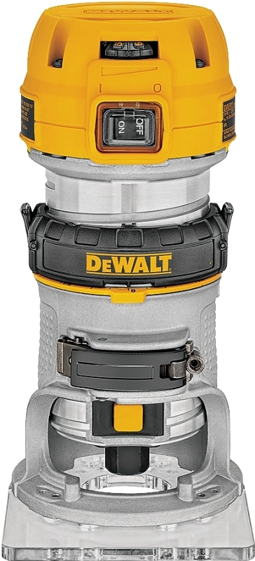 DeWALT DWP611 Compact Router with LED, 7 A, 16,000 to 27,000 rpm Load Speed, 1-1/2 in Max Stroke