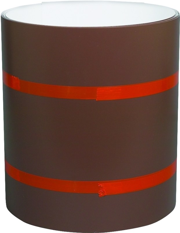 Amerimax 69114 Trim Coil, 50 ft L, 0.018 Gauge, Aluminum, Brown/White, Painted