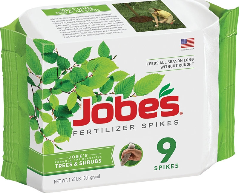 Jobes 01310CN Tree and Shrub Fertilizer, 1.98 lb Pack, 15-3-3 N-P-K Ratio, Spike