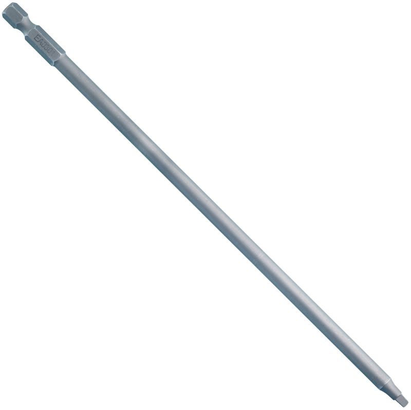 SENCO EA0301 Power Bit, Square Drive, 7.56 in Shank, Hex Shank, 7-1/2 in L, Steel