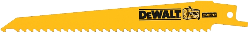 DeWALT DW4802B Reciprocating Saw Blade, 8 in L, 6 TPI
