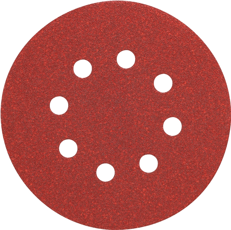DeWALT DW4314 Sanding Disc, 5 in Dia, Coated, 220 Grit, Very Fine, Aluminum Oxide Abrasive, Paper Backing, 8-Hole
