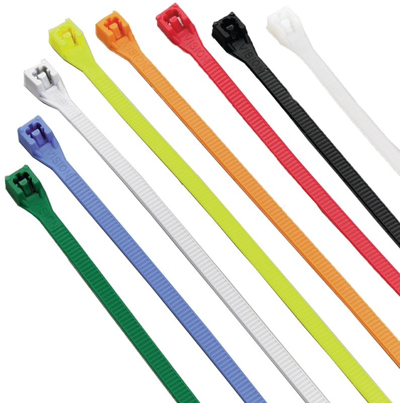 CALTERM 73242 Cable Tie, 6/6 Nylon, Assorted