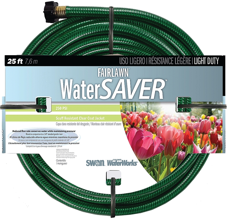 SWAN SNFA12025 Garden Hose, 25 ft L, Plastic, Green