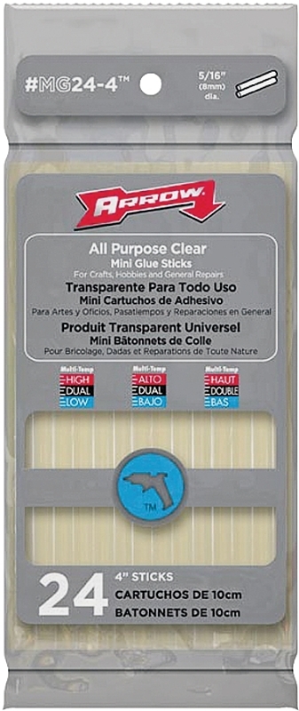 Arrow MG24-4 Glue Stick, Clear, 4 oz