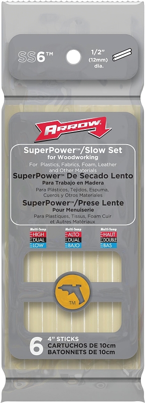 Arrow SS6 Glue Stick, Clear