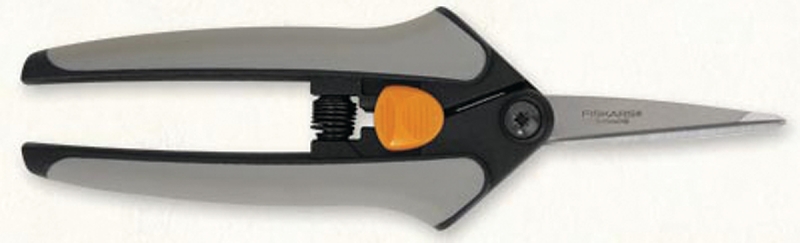 FISKARS 399240-1003 Micro-Tip Pruning, Stainless Steel Blade, Comfort-Grip Handle, 6 in OAL