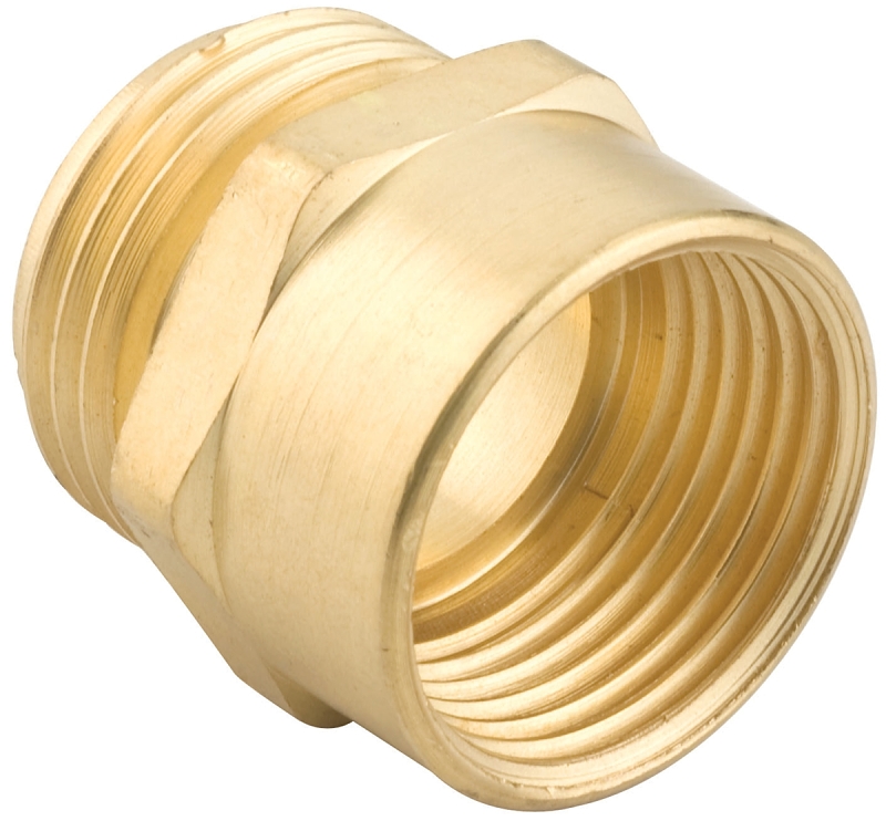 Gilmour 807704-1001 Hose Adapter, 3/4 x 3/4 in, MNH x FNPT, Brass, For: Garden Hose