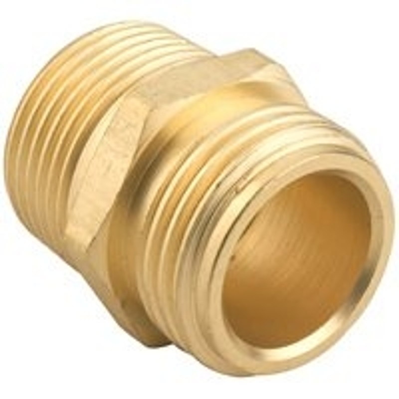 Gilmour 877054-1001 Hose Adapter, 3/4 x 3/4 x 1/2 in, MNH x MNPT x FNPT, Brass, For: Garden Hose