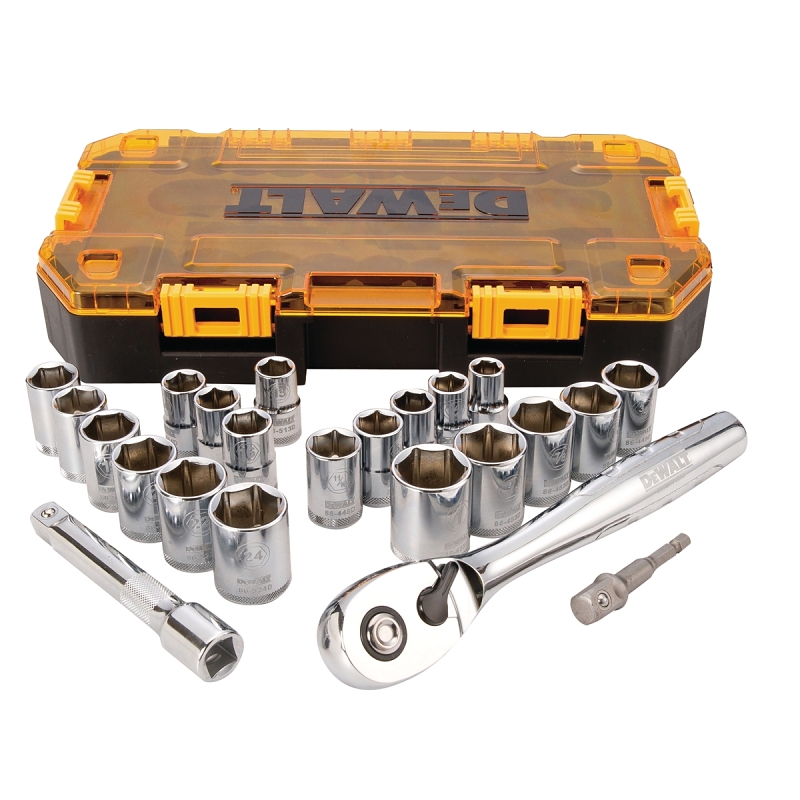 DeWALT DWMT73813 Socket Set, Chrome