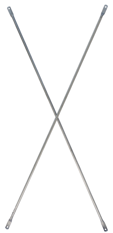 METALTECH M-MC4884 Scaffold Cross Brace, Standard, Steel, Galvanized