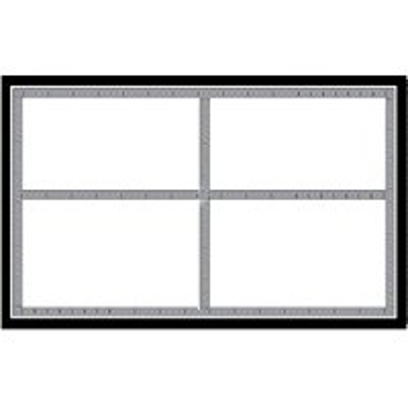Centurion SLC501 Laser Sign, Black/Silver Background, 5-1/2 in W x 3-1/2 in H Dimensions