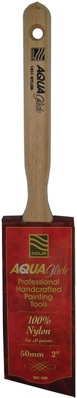 Nour 1851-50N Paint Brush, 2 in W, Angle Brush, 2-3/4 in L Bristle, Nylon Bristle, Sash Handle