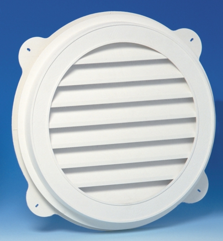 CANPLAS 626055-00 Gable Vent, Polypropylene, White