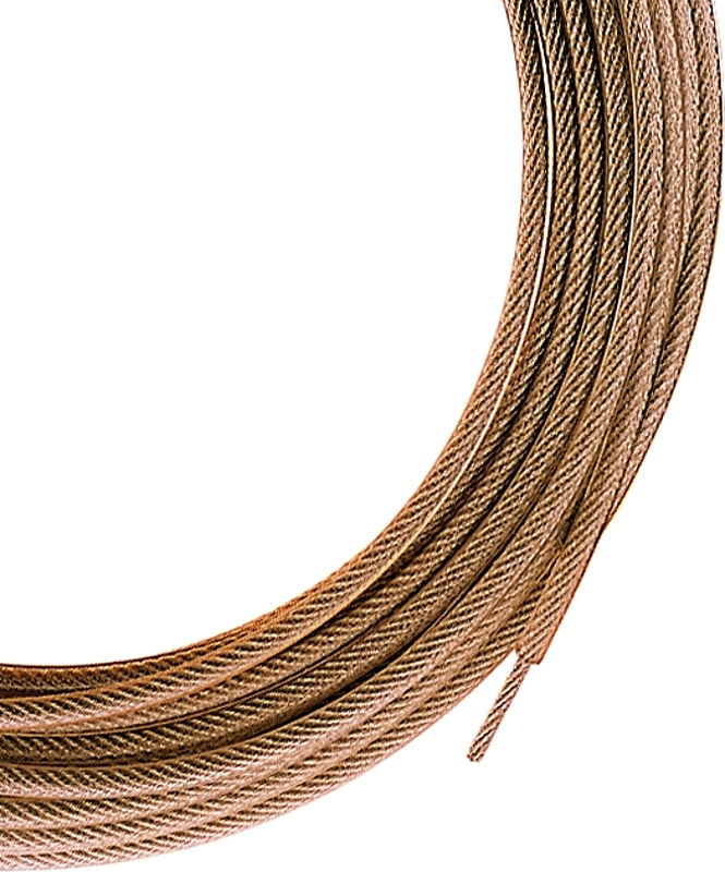 Ben-Mor 90283 Heavy-Duty Clothesline, 100 ft L, Steel, Gold, 1000 lb Working Load