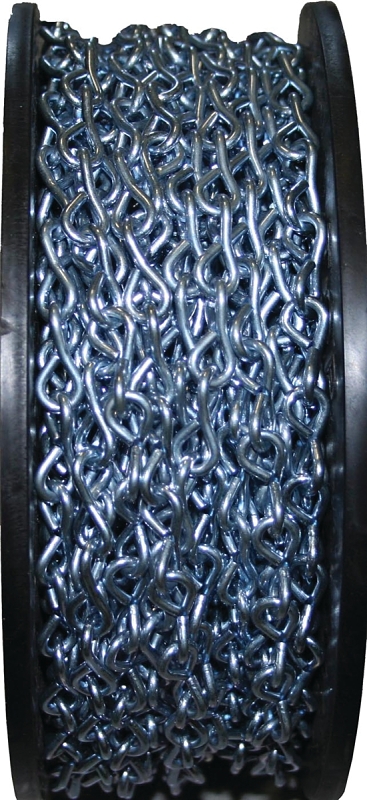 Ben-Mor 51041 Series Single Jack Chain, 100 ft Links per Foot Links, #12, Steel, Zinc, 29 lb Working Load