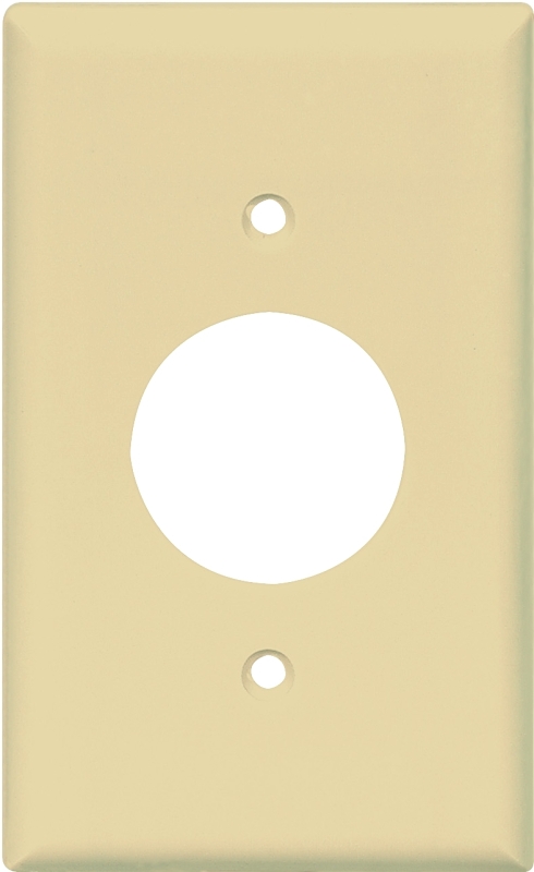Eaton Wiring Devices 2131V-BOX Single Receptacle Wallplate, 4-1/2 in L, 2-3/4 in W, 1 -Gang, Thermoset, Ivory