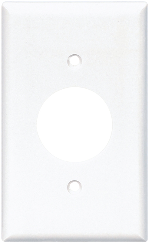 Eaton Wiring Devices 2131W-BOX Single Receptacle Wallplate, 4-1/2 in L, 2-3/4 in W, 1 -Gang, Thermoset, White