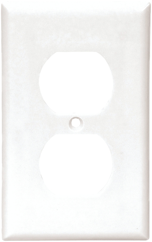 Arrow Hart 2000 Series 2132W-BOX Wallplate, 4-1/2 in L, 2-3/4 in W, 1-Gang, Thermoset, White, High-Gloss