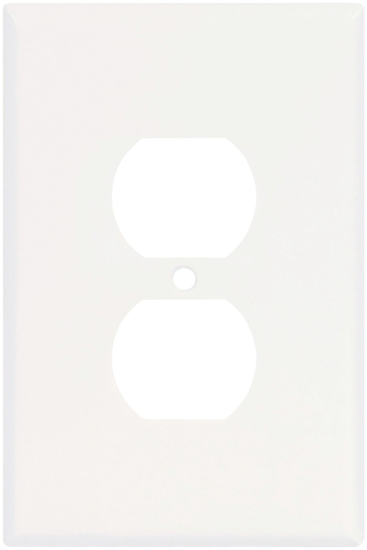 Arrow Hart 2142 Series 2142W-BOX Wallplate, 5-1/4 in L, 3-1/2 in W, 1-Gang, Thermoset, White, High-Gloss