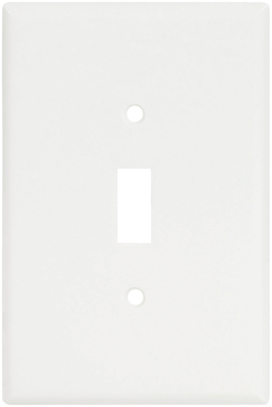 Eaton 2144W-BOX Wallplate, 5-1/4 in L, 3-1/2 in W, 1-Gang, Thermoset, White