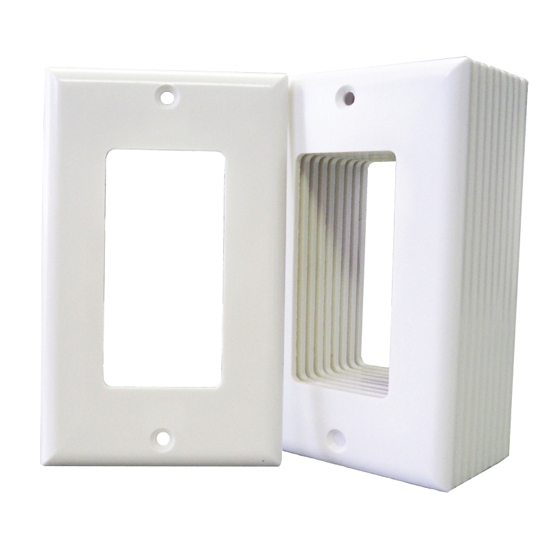 Eaton 2151W-JP Wallplate, Standard-Size, 4-1/2 in L, 2-3/4 in W, 1-Gang, Thermoset, High-Gloss