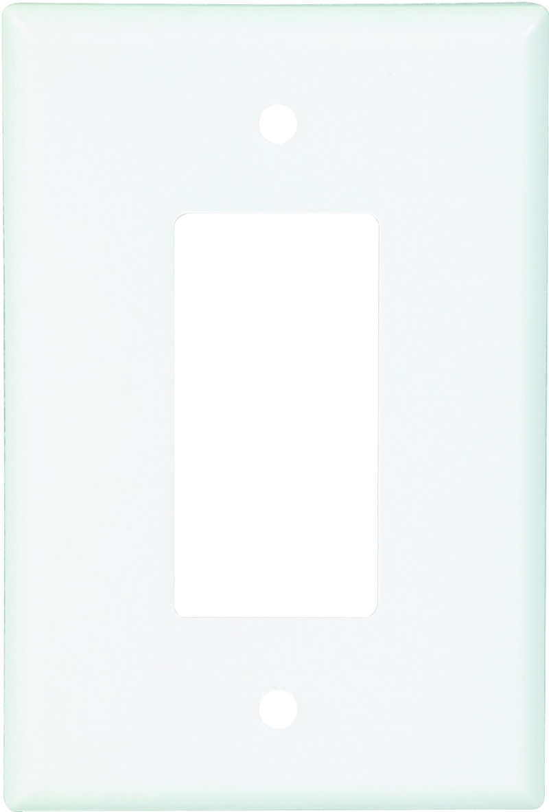 Eaton Cooper Wiring 2751W-BOX Decorative Wallplate, 1-Gang, White